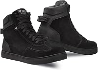 Vista 10 de SHIMA SX-2 Evo Botas de motocicleta para hombre, ventiladas, de cuero, para calle, verano, de ante, deportivas, sigilosas, para turismo, para moto