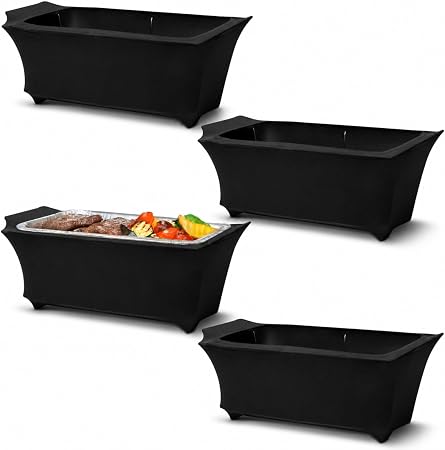 4 Pack Chafer Wind Guard, Handle Covered Chafer Dish Covers,