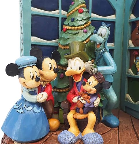 Miniatura 2 de Enesco Jim Shore Disney Traditions Mickey - Figura de villancico navideño de Scrooge McDuck, 8 pulgadas, multicolor