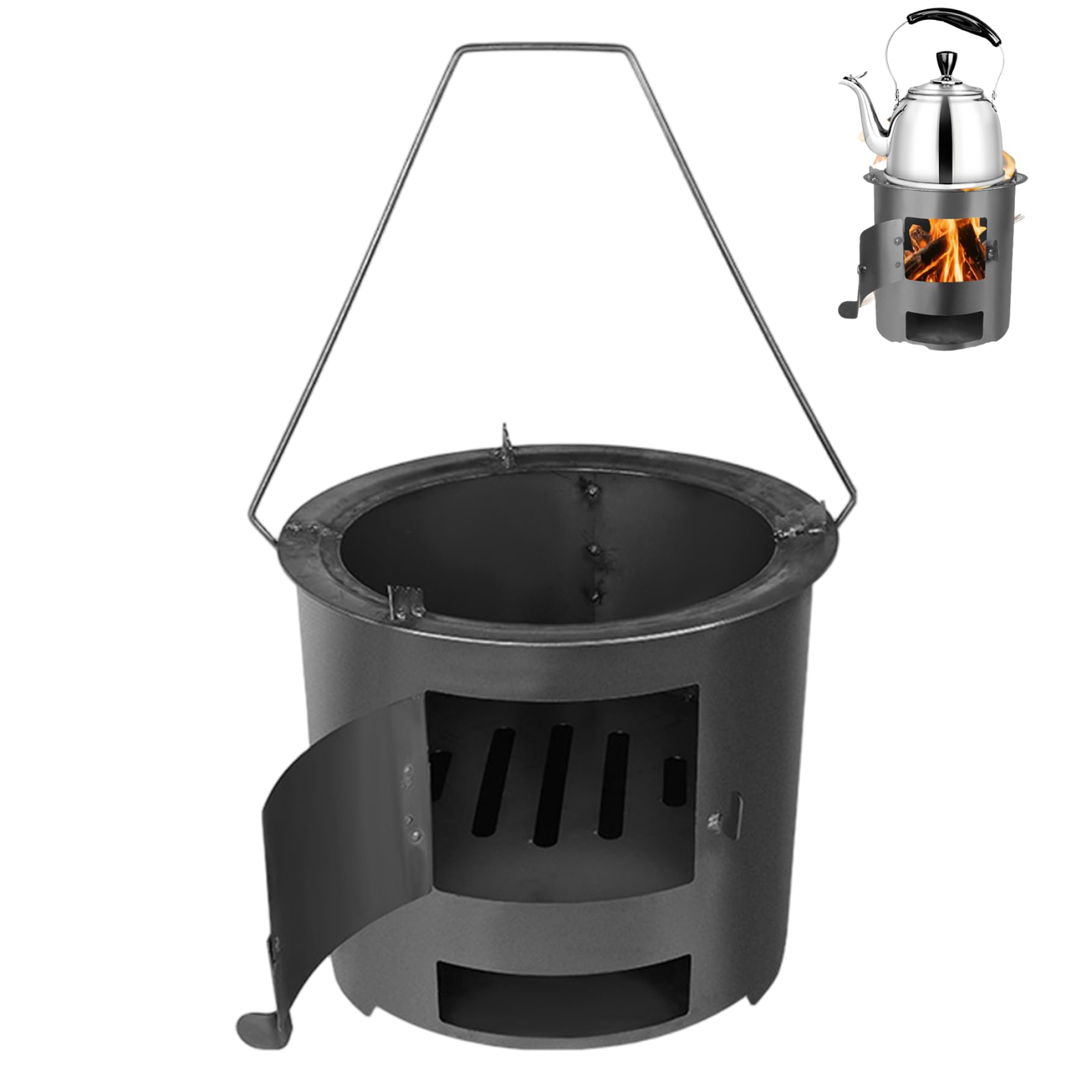 Foyer de table portable NIDONE pour réchauffer vos soirées d'été sur la terrasse