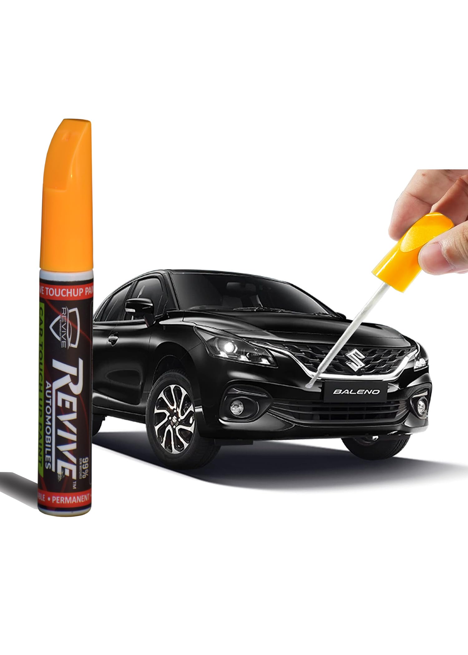 Suzuki Baleno colors Revive touchup paint pen, factory Quality & matched 2K paint (Bluish Black (ZJ3))