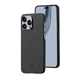 MagEZ Case 3 for iPhone 14 Pro - Slim&comma; Light&comma; 6&period;1-inch&comma; Case-Less Touch Feeling&comma; 600D Aramid Fiber&comma; Black&sol;Grey&lpar;Twill&rpar;&comma; Compatible with MagSafe