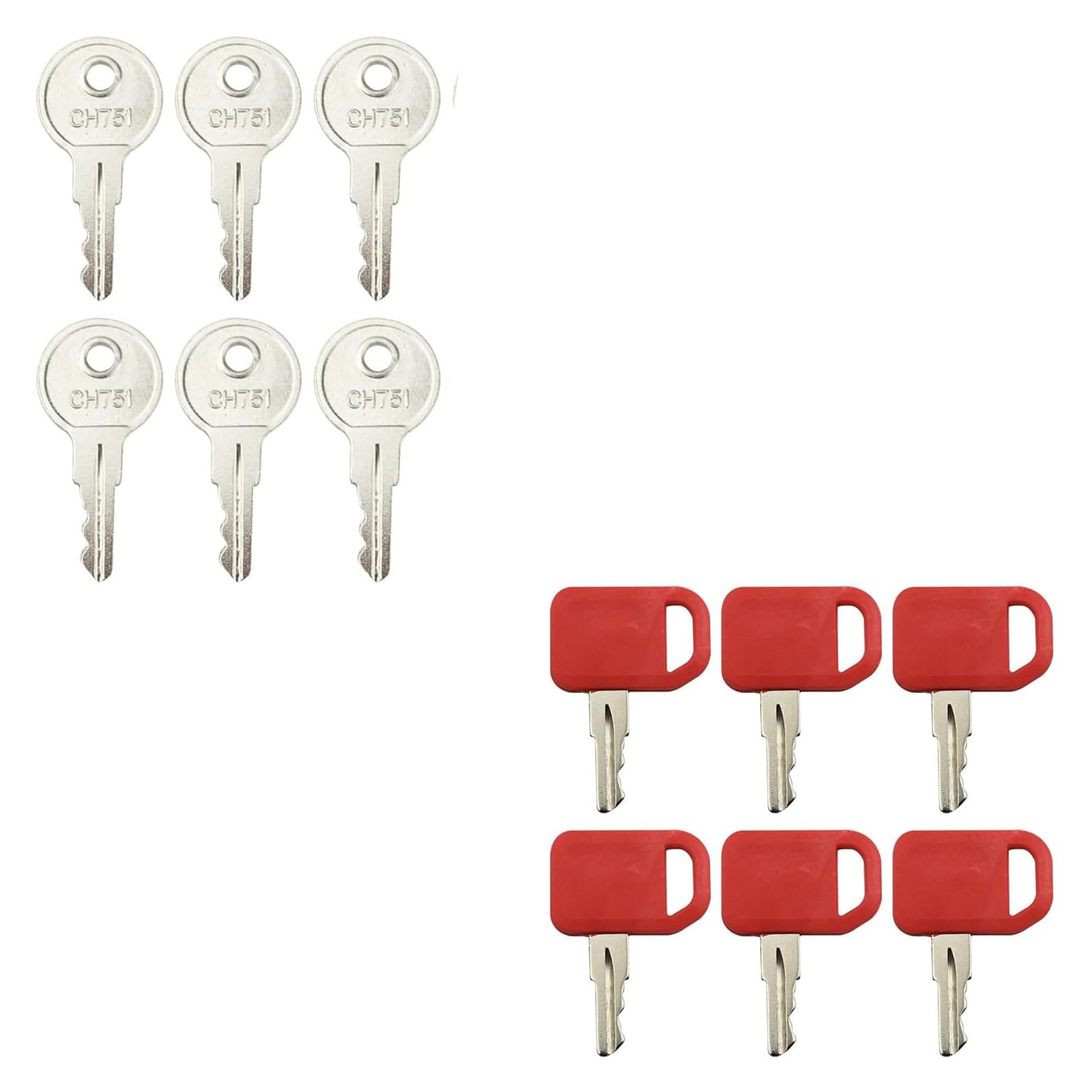 Amazon.com: 6PCS Ignition Keys CH751 with 6PCS JD Ignition Key