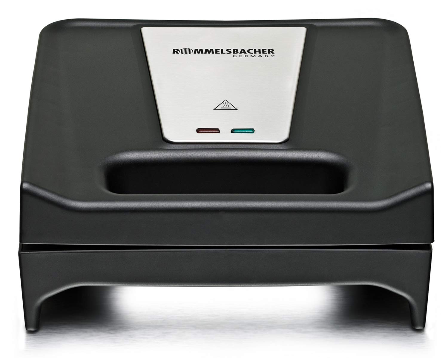 ROMMELSBACHER Multi Toast & Grill SWG 700 'Max' - 3 antihaftbeschichtete Wechselplatten für Sandwiches, Belgische Waffeln, Gegrilltes, 700 Watt, schwarz/edelstahl