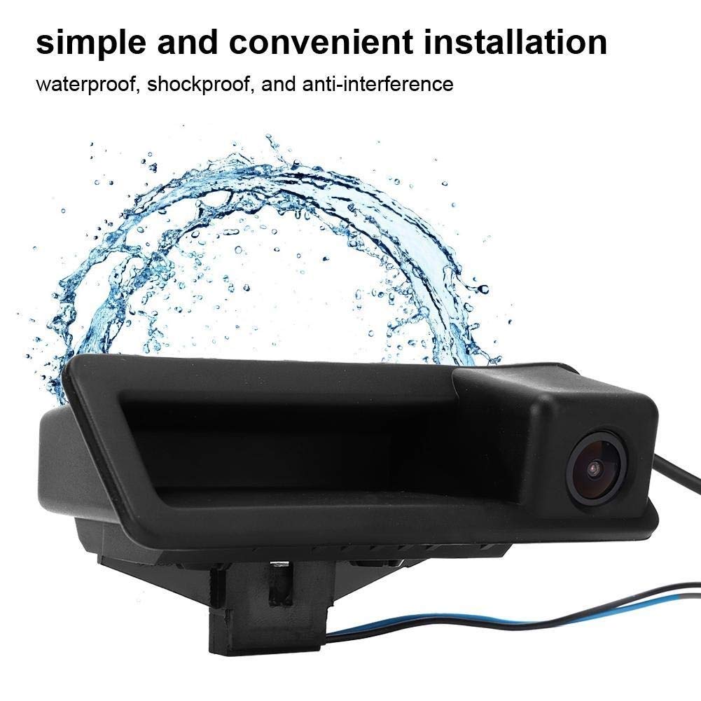 Cámara Trasera Marcha Atrás DC12V IP66 Mini Maletero del Coche manija Vista Posterior de Marcha atrás 170 Grados apropiado de la cámara for la Serie 3 E90 E91 E92 E93