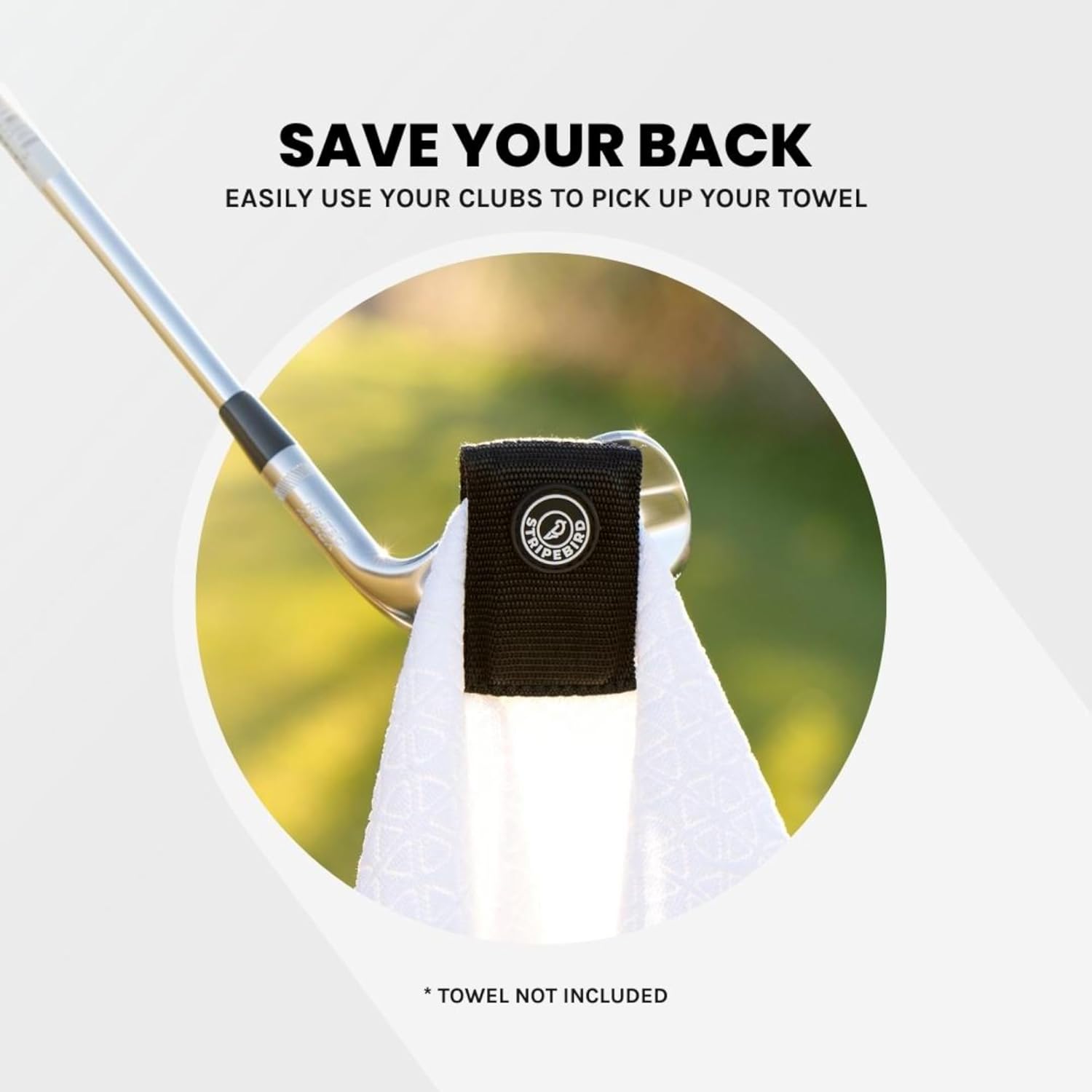 Stripebird Magnetic Golf Towel Clip