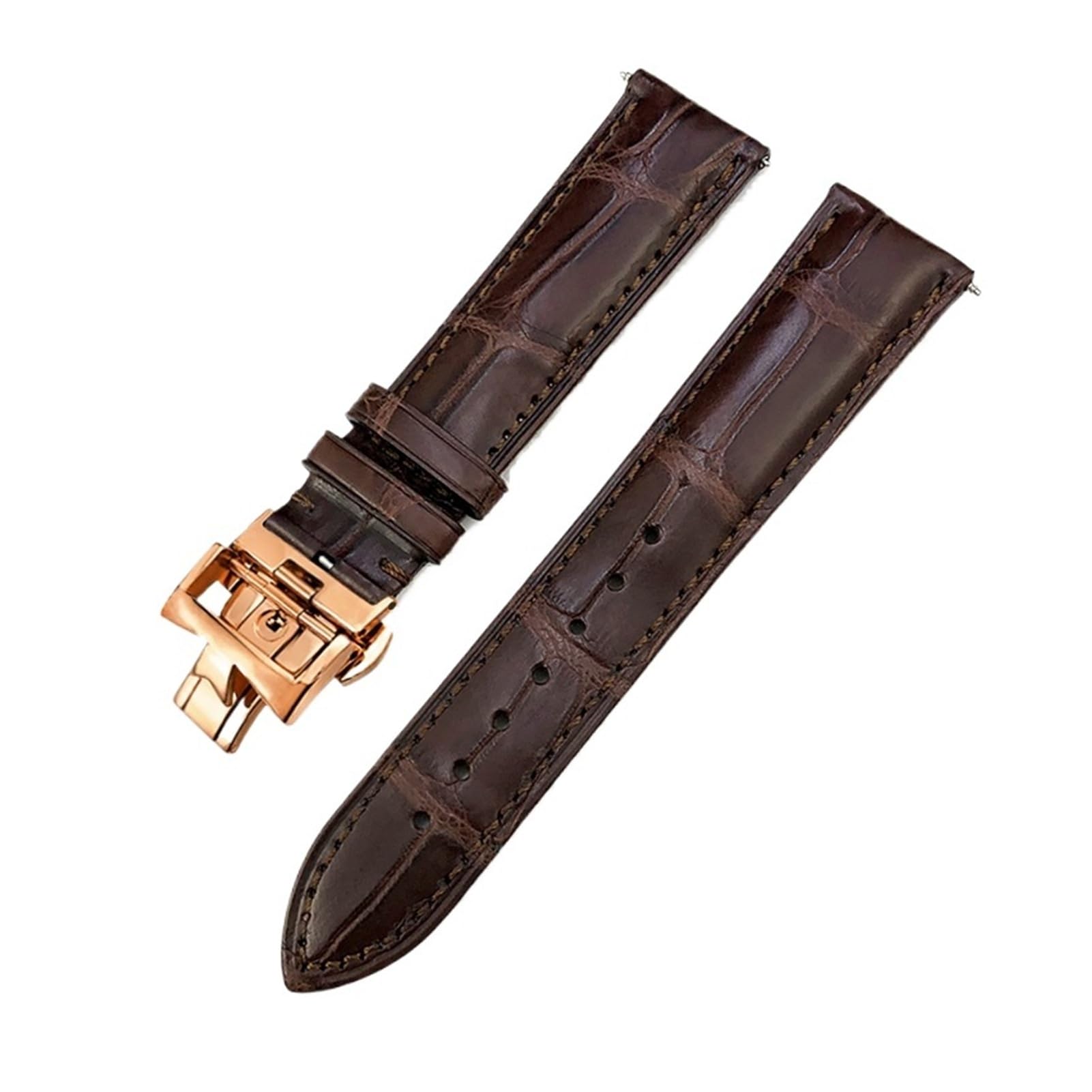Bracelet Alligator véritable pour Vacheron Constantin, l'élégance du cuir noir d'exception - 4