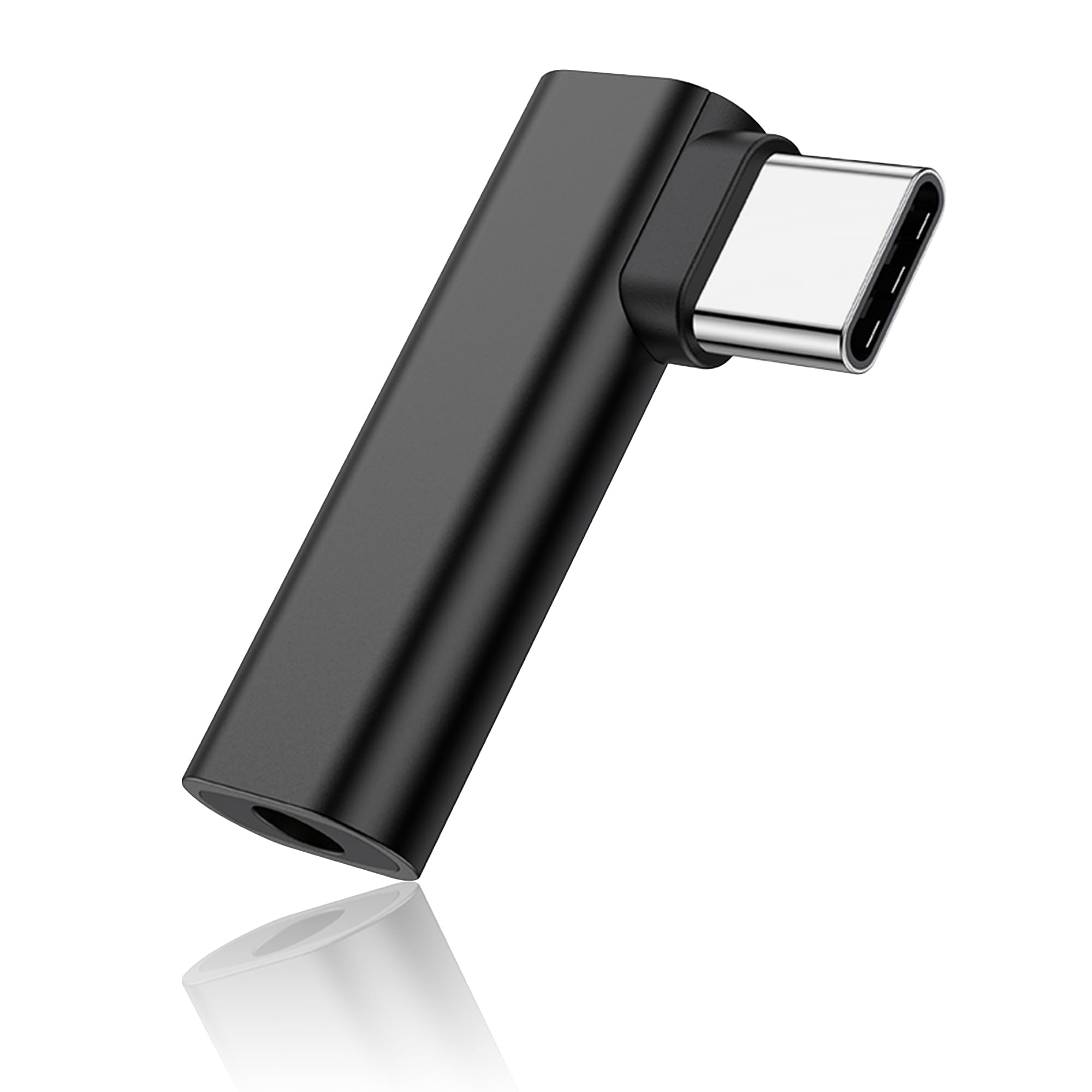 Adattatore Audio USB-C A 3,5 Mm Con Connettore A 90° - Cavo Dongle Con Chip DAC Per Smartphone E Tablet - 2