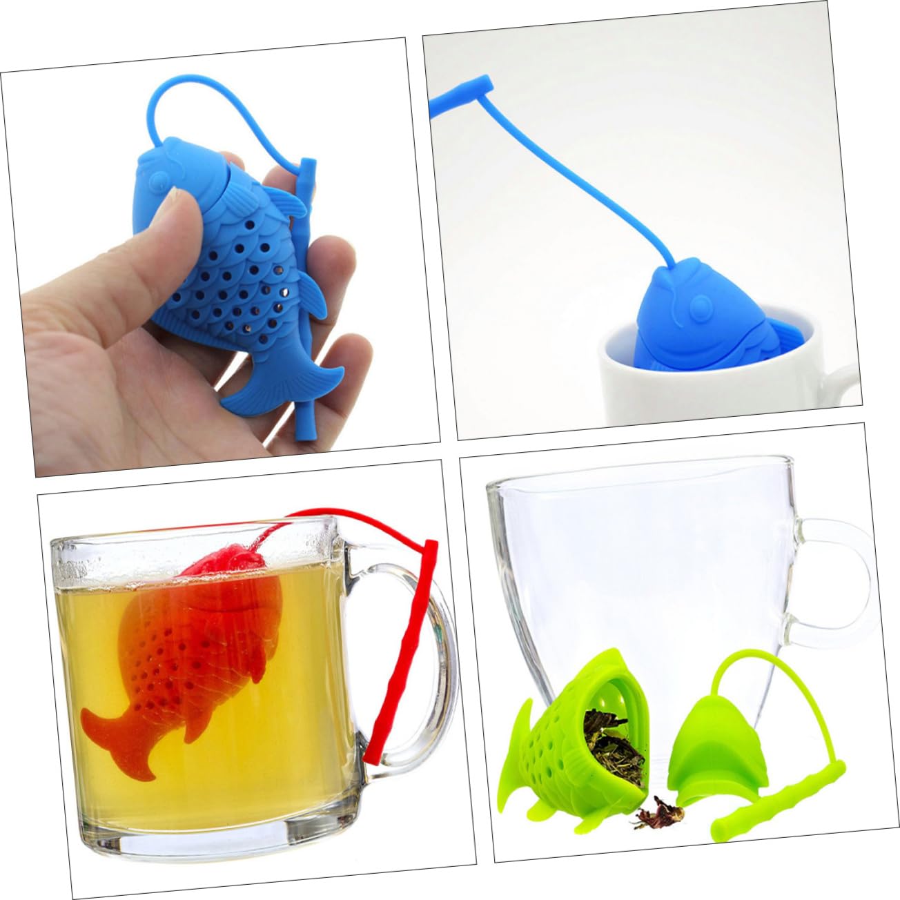 TOPBATHY 12piezas Infusores De De Forma De Filtros Reutilizables Para Infusiones Mixtos Perfectos Para Variedades De y Especias