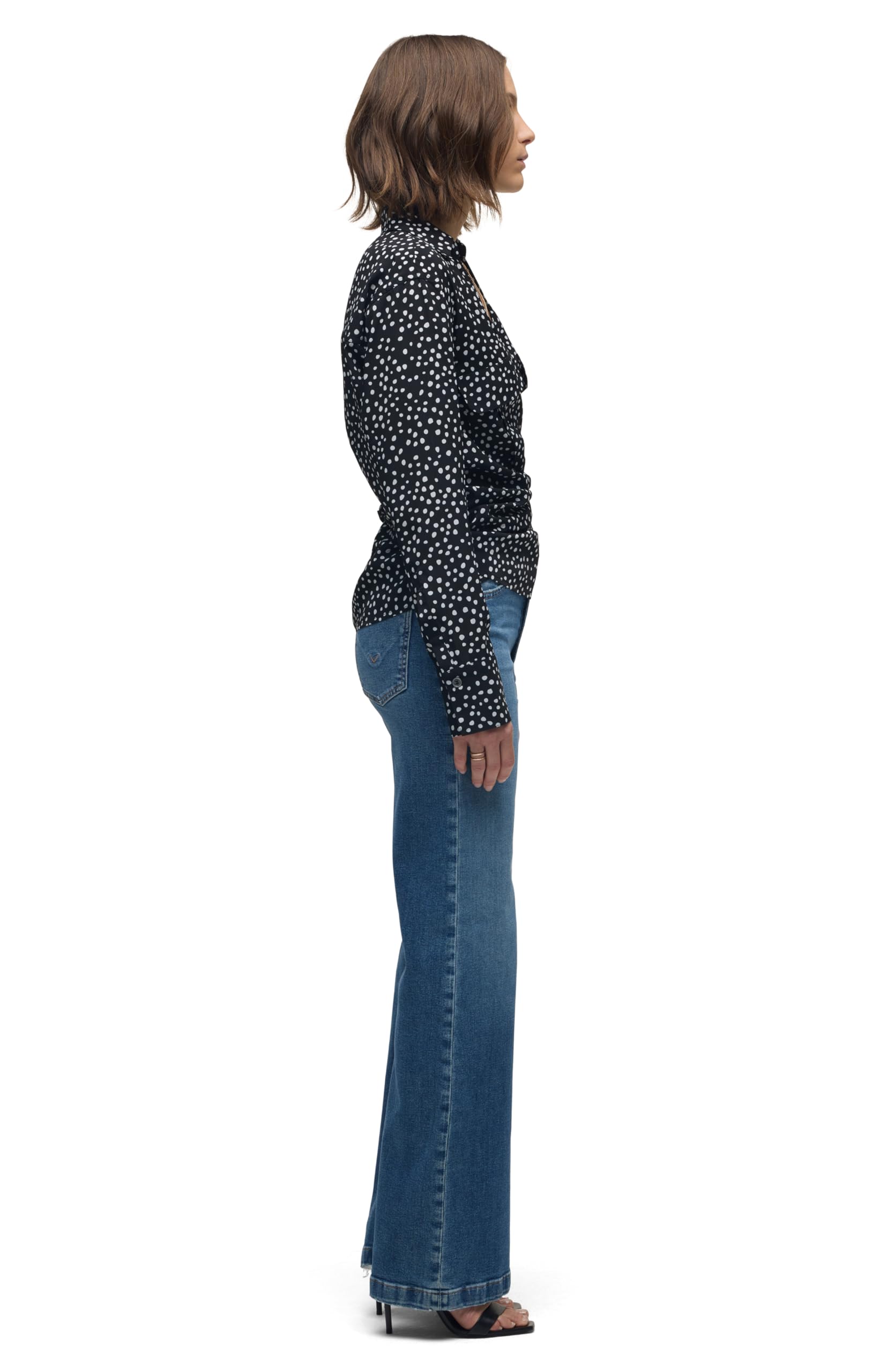 Hudson Damen Long Sleeve Wrap Shirt Langärmeliges Wickelhemd