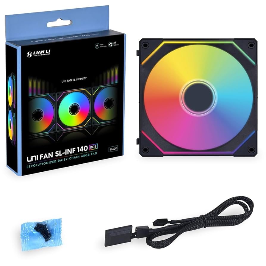 新品Lian Li UNI FAN SL-INFINITY 140mm ×2 Amazon.com: Lian Li UNI Fan SL-Infinity 140 Reverse Blade