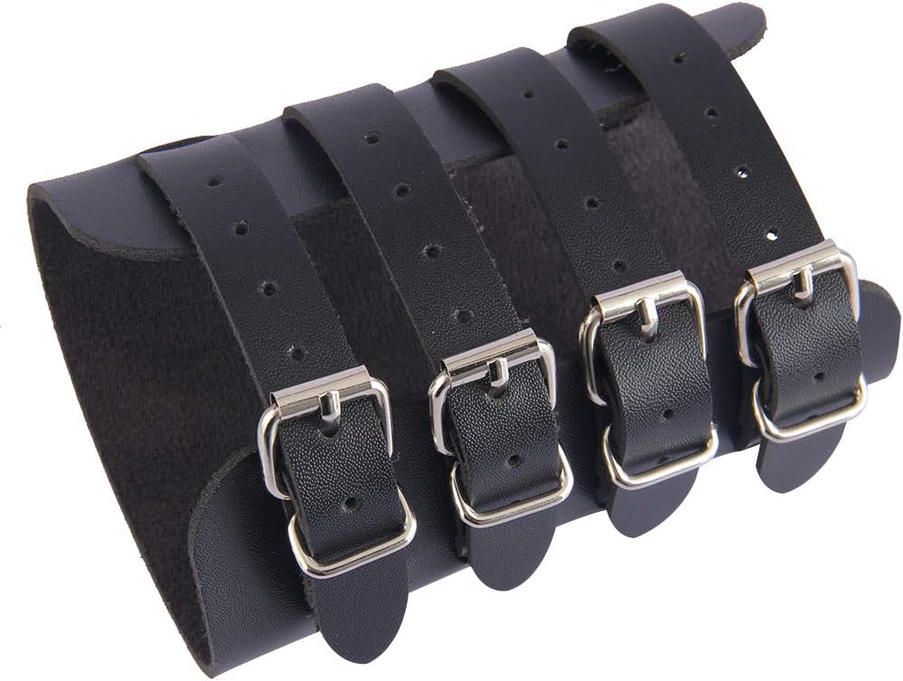 JAOYU Men Leather Bracers Arm Armor Cuff Gauntlet Wristband Medieval Bracers Viking Jewelry for Women Cosplay Costume