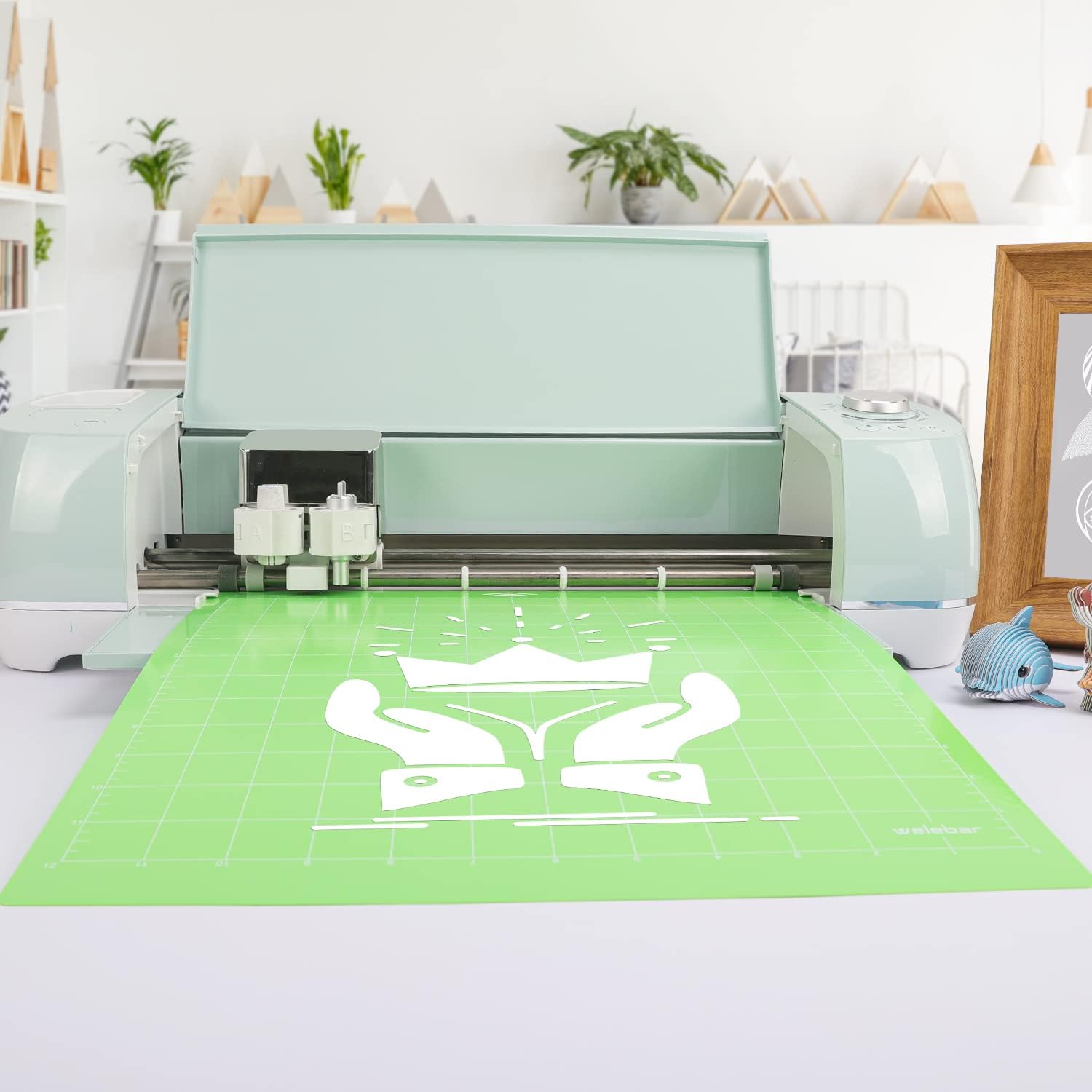 Cutting Mats Compatible with Cricut Maker 3/Maker 4/Maker/Explore 3/4/5/Air 2/Air, 5 Pack(12x12 Inch, StandardGrip/LightGrip/StrongGrip/FabricGrip) Quilting Cutting Mats