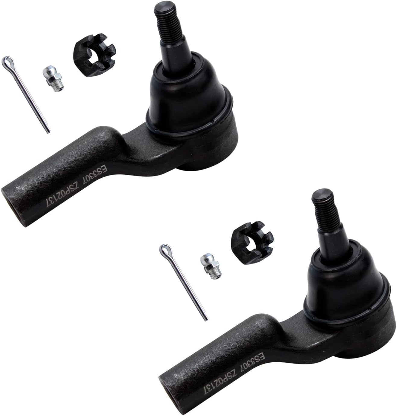 Detroit Axle - 6pc Front Tie Rods Kit for 1995-2002 Lincoln Continental 4 Inner & Outer Tie Rod End Links 2 Tie Rod Boots 1996 1997 1998 1999 2000 2001 Replacement