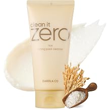 BANILA CO Clean It Zero Rice Toning Facial Wash | Vegan Facial Cleanser with Rice PDRN & Niacinamide | Gentle Wash-Off Pack Cleanser for Tone, Texture, and Radiance Care 180g / 6.34 oz