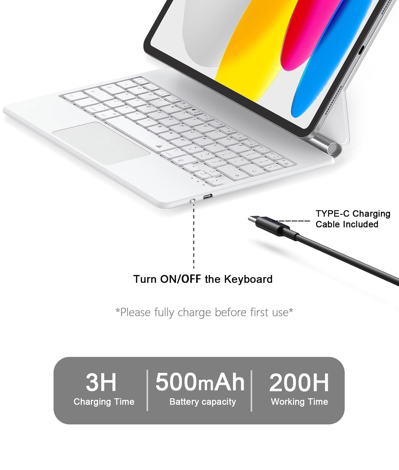 Amazon.com: Magic Keyboard Case for iPad 11th (A16, 2025)/10th