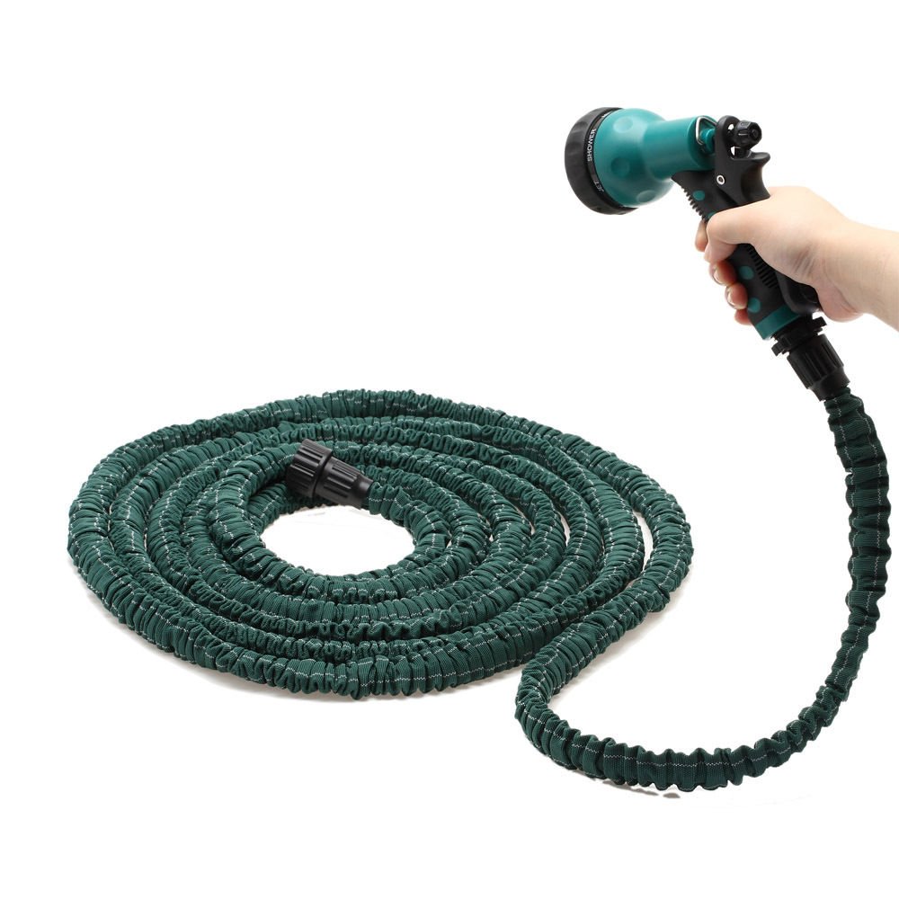 50 Feet Deluxe Expandable Flexible Garden Water Hose w/ Spray Nozzle Gun