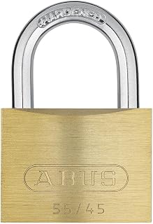 ABUS Vorhängeschloss 55/45 aus Messing - Stahl-Bügel, 45 mm
