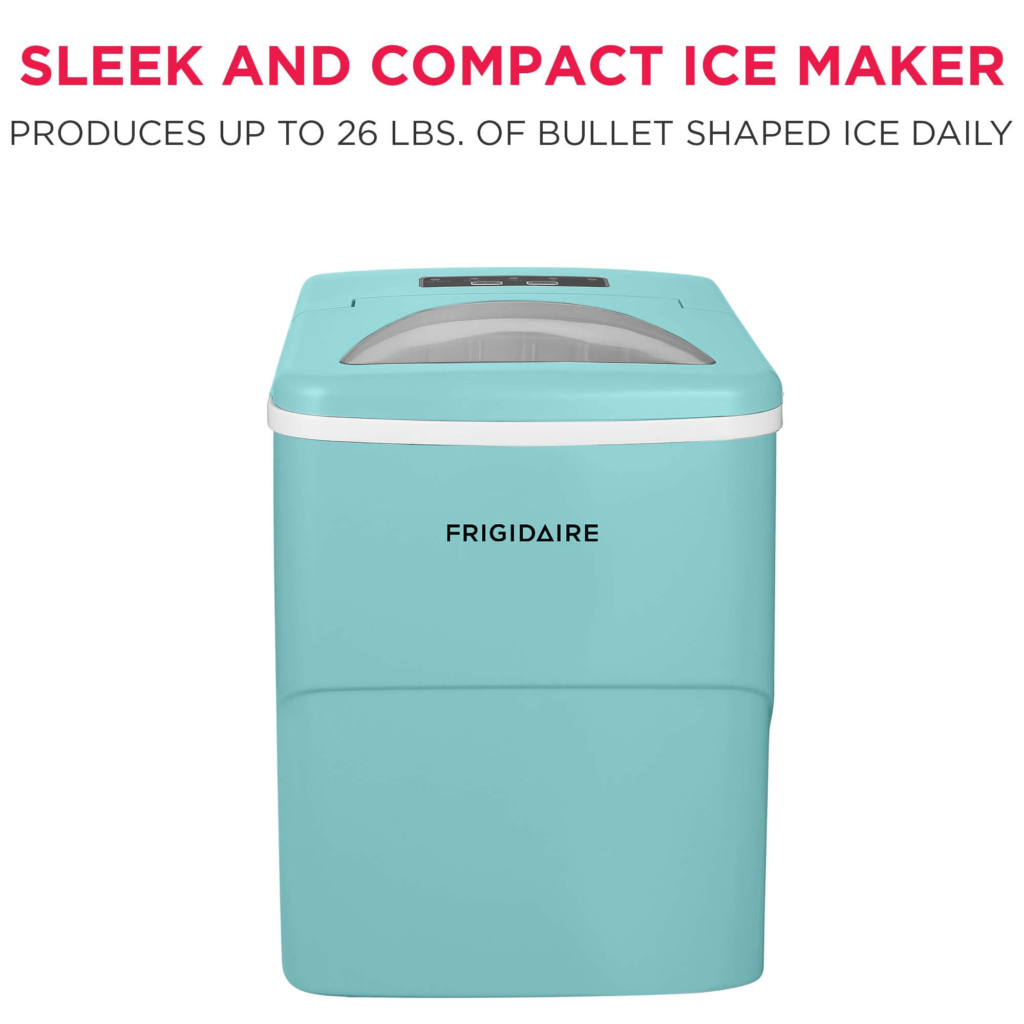 Frigidaire Efic108-Blue Compact Ice Maker, Counter-Top Portable, 26 Lb Per Day, Blue on Fridge.com - View 2
