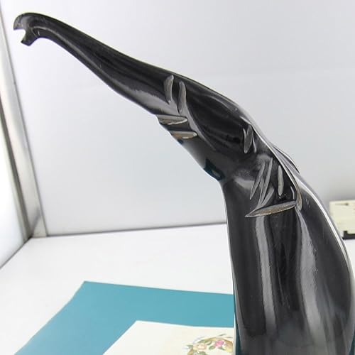 Miniatura 3 de Armory Replicas Estatua de cuerno de vaca de elefante africano real pisapapeles