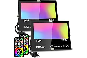 MELPO Led Flood Light IP66 Waterproof Led Strobe Light Halloween Lights Outdoor...