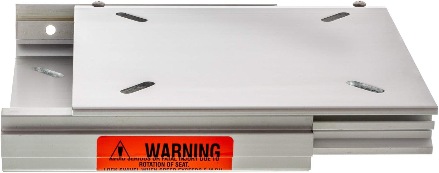 Attwood Low Profile Seat Slide, Standard Size, 8.5-in. W x 8-in. L x 1.63-in. H (22cm x 20cm x 4cm), 6-in. Fore/AFT Travel, 75080