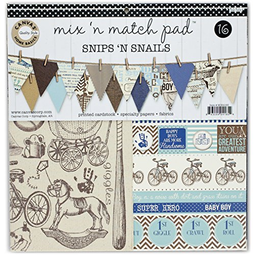 Mix Match-Tela Pad Paper Corp 12 cm, forbicine e