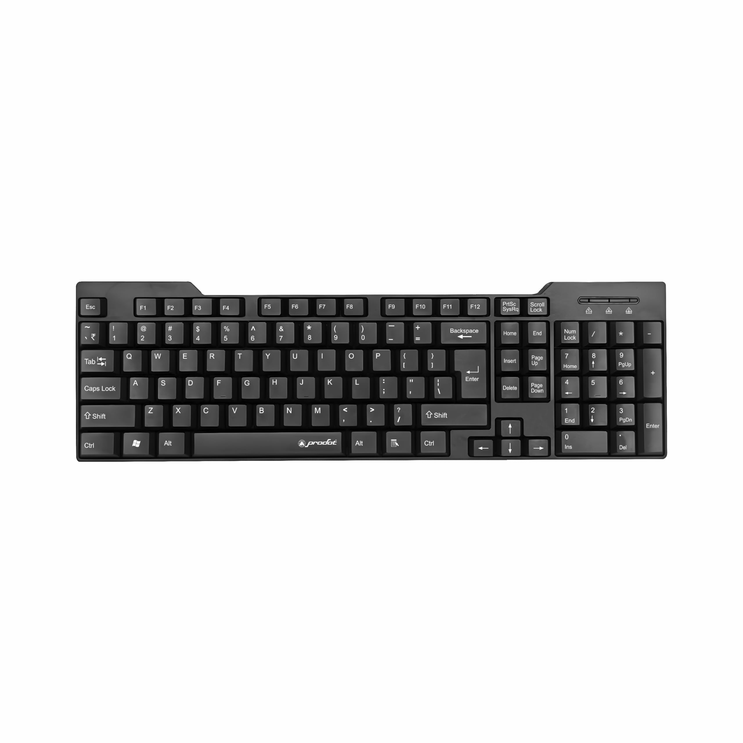 ProDot ProSeries 247s USB Wired Keyboard I Plug & Play Technology I 104 Keys I 10M Key Life I 1.2m Cable I Rupee Key I Spill Resistant Design I Compatible with Windows, iOS, Linux I 1 Year Warranty-picture-26