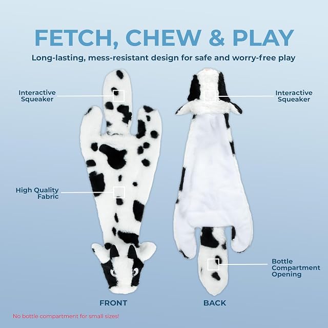Foto 3 de 8 de Best Pet Supplies, Juguetes chillones 2 en 1 con Tela Suave y Resistente para Perros pequeños