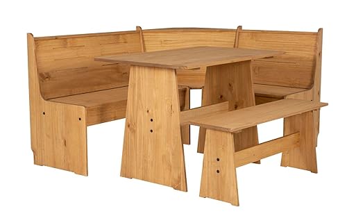 Linon Waldron Corner Nook Set NAT Kit