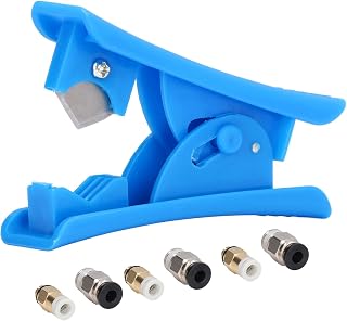 Kit de corte de tubo de PTFE, menos entupimento Maior capacidade de resposta Impressão mais precisa ID de 2 mm OD de 4 mm Encaixe de tubo de PTFE para impressora 3D