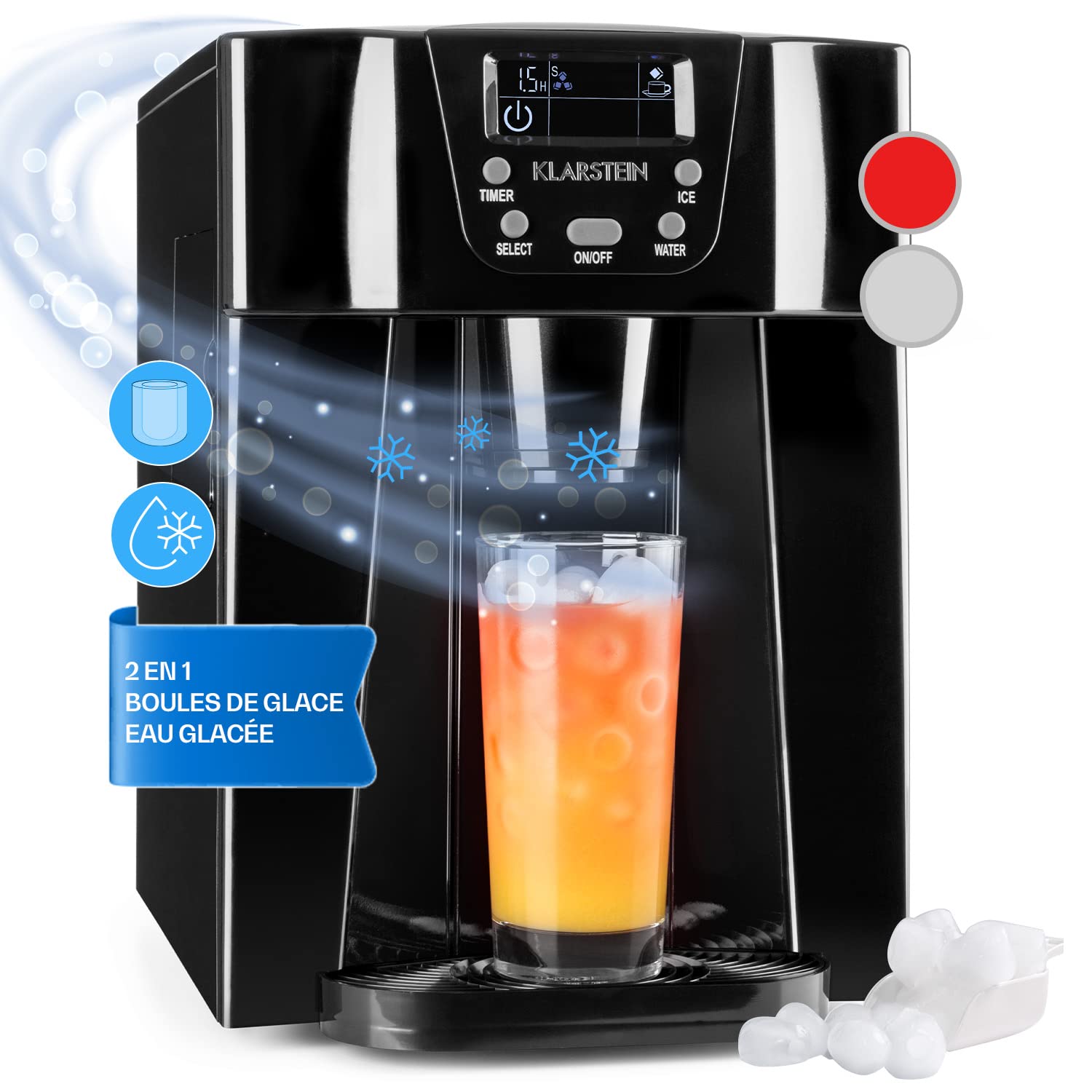 Machine à glaçons maison Klarstein pour réussir vos soirées et cocktails en terrasse