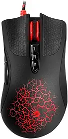 Bloody Mouse óptico para jogos AL90 com interruptor óptico Light Strike (LK) e rolagem - 8 botões programáveis e macros avançadas - Pega ergonômica para a mão direita - Punhos de botão - Seleção de