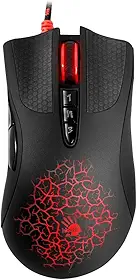 Bloody Mouse óptico para jogos AL90 com interruptor óptico Light Strike (LK) e rolagem - 8 botões programáveis e macros avançadas - Pega ergonômica para a mão direita - Punhos de botão - Seleção de