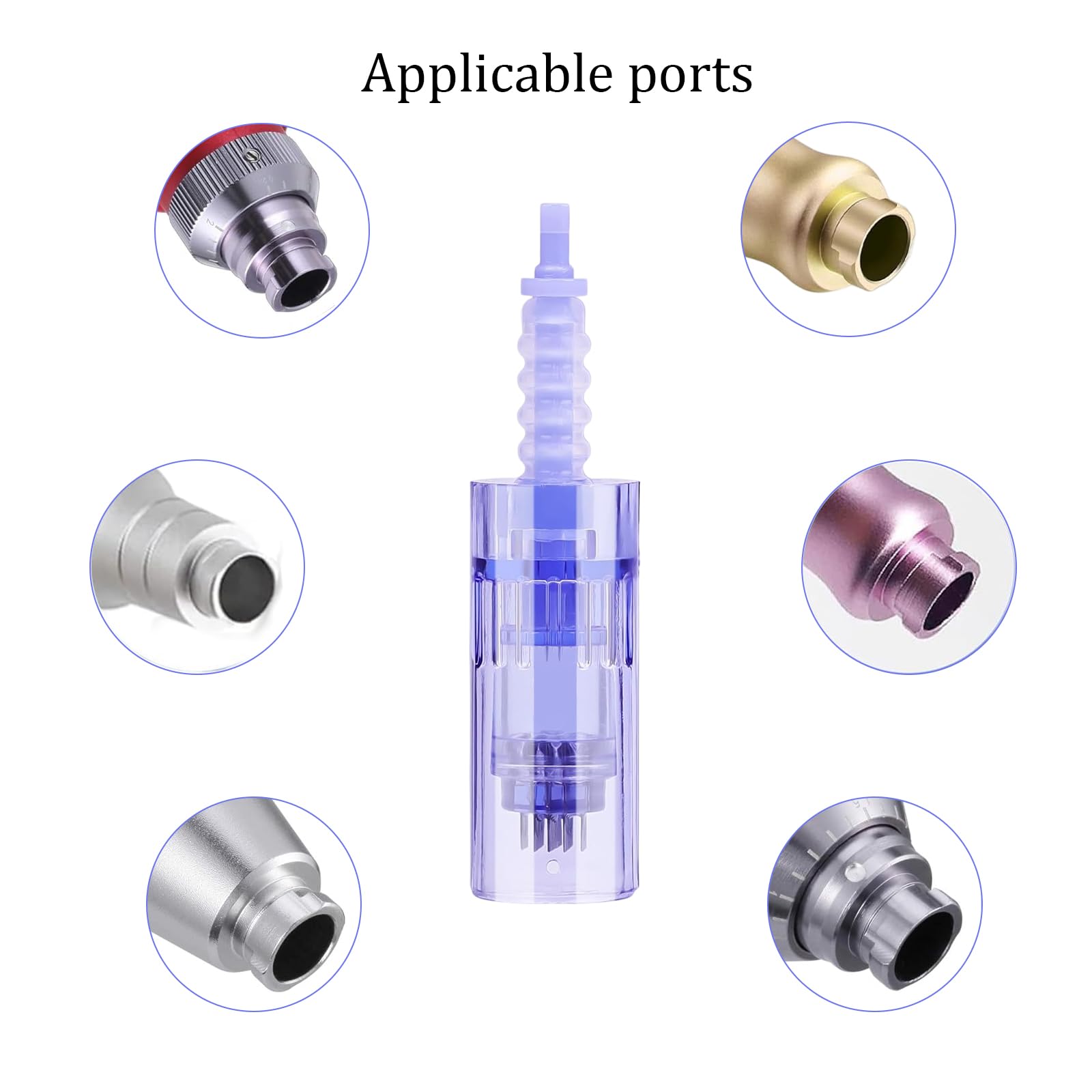 30 Pezzi Aghi Di Ricambio 36pin Dermapen Microneedling Confezionata Singolarmente Micro Aghi Dermapen Per Auto Electric Deep Microaghi Derma Pen Adatta alla Baionetta Penna Micro-ago