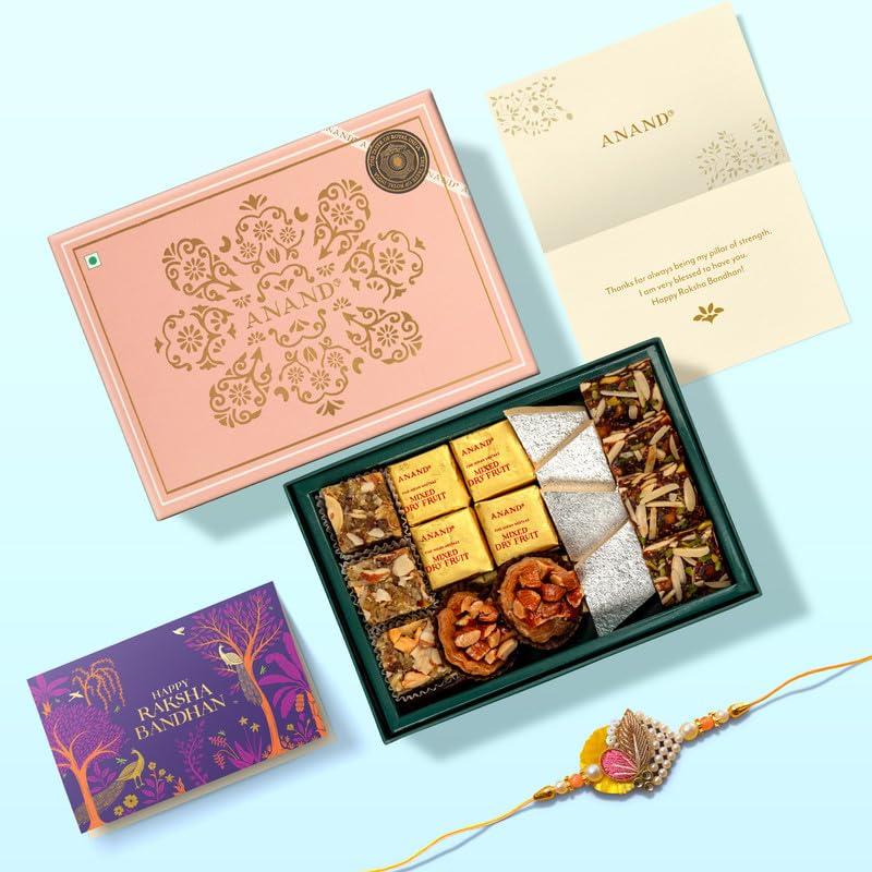Image of Anand Sweets Royal Delicacies Assorted Sweets Gift Box 350g | Premium Indian Traditional Mithai Box | Perfect Festive Gift for Rakhi, Raksha Bandhan, Family & Friends | Delicious Celebration Treat