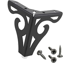 LLINthy Patas triangulares de metal para muebles, patas de sofá, patas huecas para muebles de mesa, gabinete, estantería