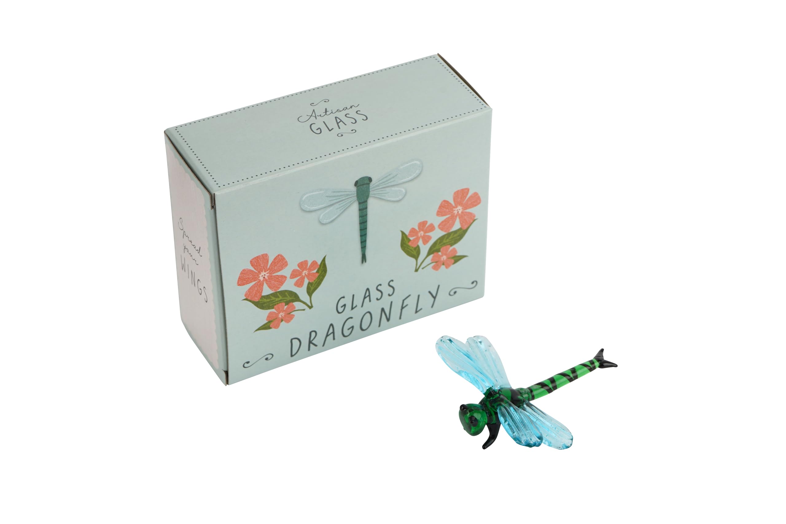 Cgb Giftware Blue | Artisan Glass Dragonfly In Gift Box | Collectable | Ornament | Dragonfly | Home Decor | Gb08194