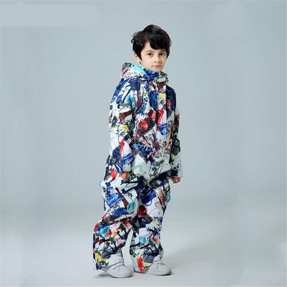Girls Boys Kids One Piece Warm Outdoor Mountain Waterproof Windproof Snowsuits Overalls Ski Jackets Coats Jumpsuits