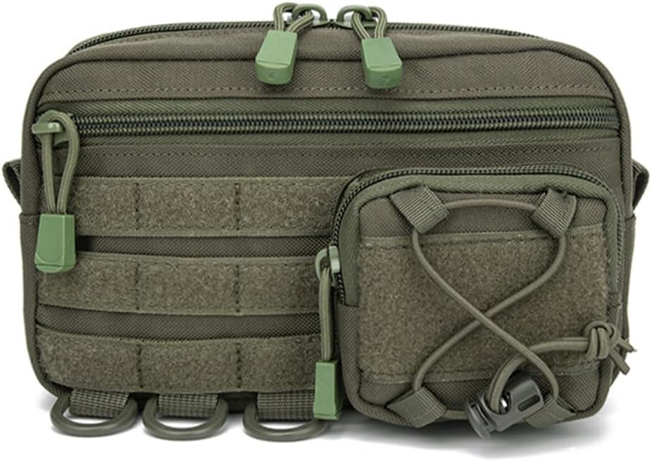 Sport Molle Pouch, Utility Admin Pouches with Multiple Pockets Gadget Storage Bag for Hiking Camping Fishing Traveling