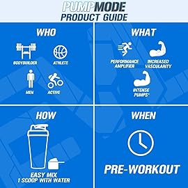 EVL PumpMode Nitric Oxide Supplement - Nitric Oxide Booster Pump Pre Workout Powder with Glycerol and Betaine for Muscle Recovery Growth and Endurance - Stim Free Pre Workout Drink (Unflavored)