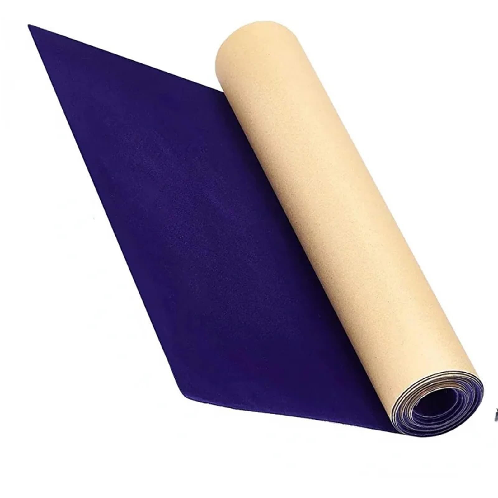Blue Self-Adhesive Flocking Velvet Fabric, for Car Interior & Crafts(45cmx1m)