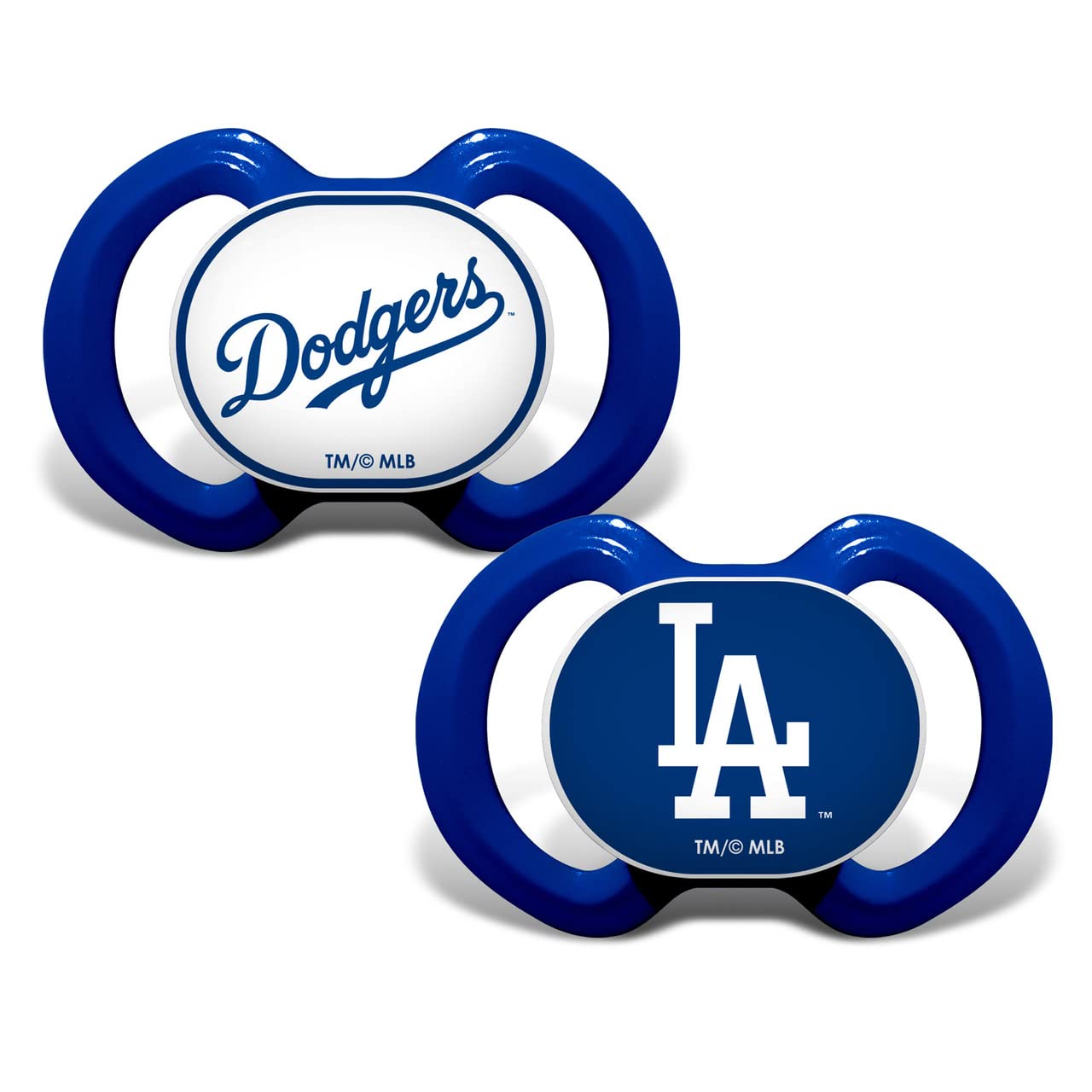 BabyFanatic Pacifier 2-Pack - MLB Los Angeles Dodgers - Officially Licensed League Gear