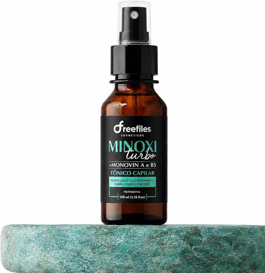 Freefiles Minoxi Turbo 100ml Tônico Capilar Antiqueda Homens e Mulheres Cabelo Barba e Bigode