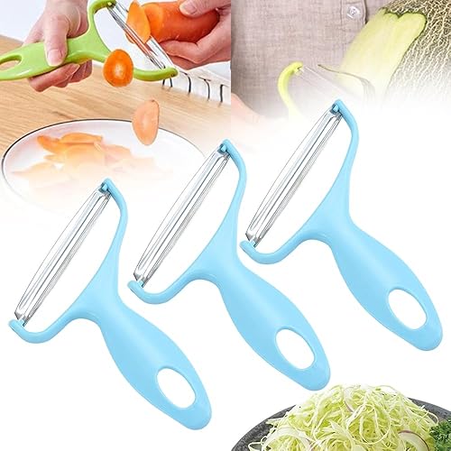 Miniatura 1 de Pelador de verduras de acero inoxidable, nuevas herramientas de cocina 2024, pelador de boca ancha para verduras y frutas, pelador multifuncional de