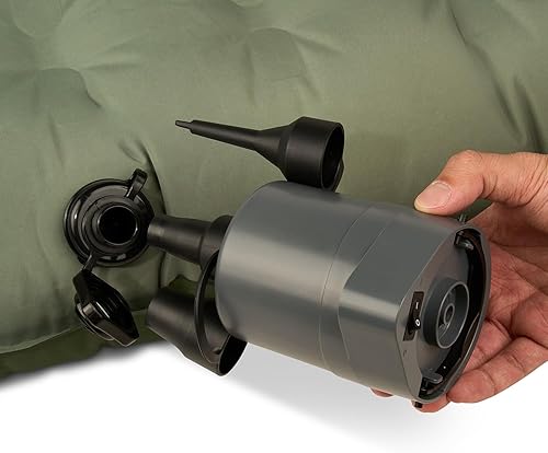 Miniatura 18 de Kelty Kush - Cama de aire Queen con bomba a batería, colchón de aire Queen sin PVC, almohadilla cómoda y de felpa de 6 pulgadas, bolsa de transporte