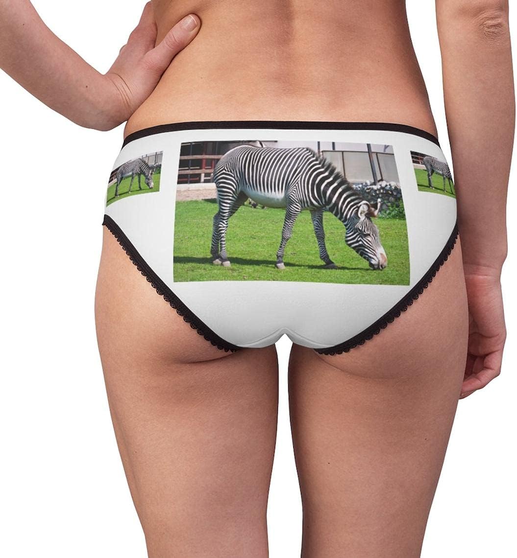 Zebra Panties, Zebra Underwear, Briefs, Cotton Briefs, Funny Underwear, Panties For Women