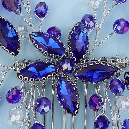 Accesorio para el cabello Denifery con cristales azules miniatura 5