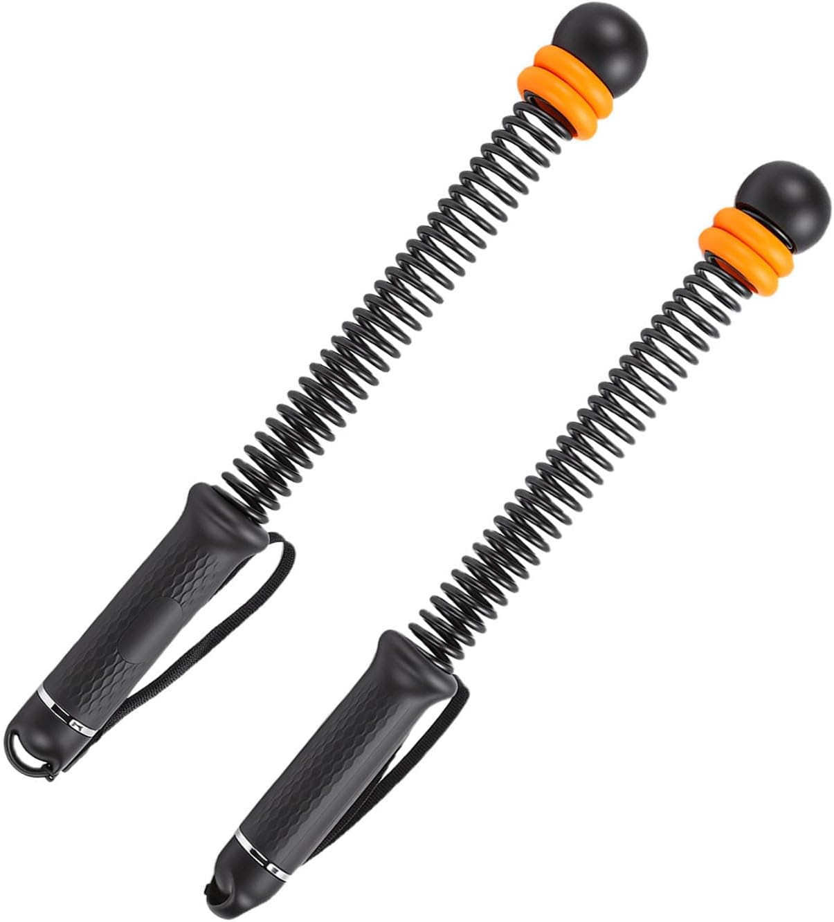 2PCS Weighted Ropeless Battle Ropes, Adjustable Portable Cordless Training Ropes with Non Slip Grips for Strength Building and Home Gym