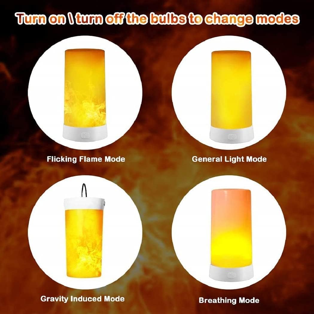 Led Flame Light, Flicking Flame Candles Fire Lanterns Outdoor Hanging Lamps with Remote and 4 Flame Modes for Home Party Garden Camp Christmas Decoration : Tools & Home Improvement